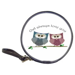 Owl Always Love You, Cute Owls Cd Wallet by DigitalArtDesgins