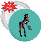 Pin Up 2 100 Pack Large Button (Round) Front