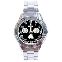 Sugar Skull Stainless Steel Watch (men s) by asyrum