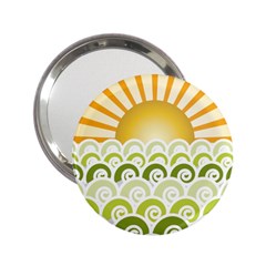 Along The Green Waves Handbag Mirror (2 25 ) by tees2go