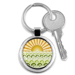 Along The Green Waves Key Chain (Round) Front