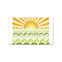 Along The Green Waves Sticker (rectangle) by tees2go