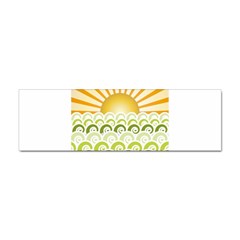 Along The Green Waves Bumper Sticker by tees2go