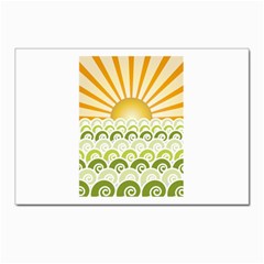 Along The Green Waves Postcards 5  X 7  (10 Pack) by tees2go