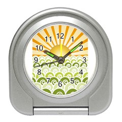 Along The Green Waves Desk Alarm Clock by tees2go