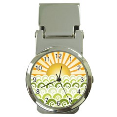 Along The Green Waves Money Clip With Watch by tees2go