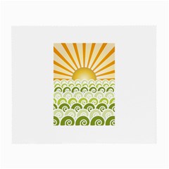 Along The Green Waves Glasses Cloth (small, Two Sided) by tees2go