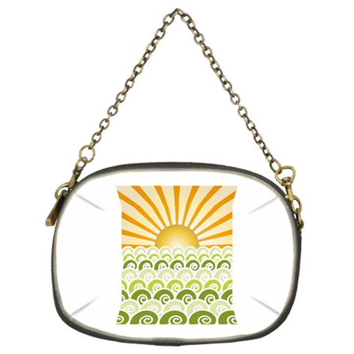 Along The Green Waves Chain Purse (Two Side)