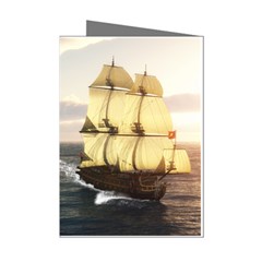 French Warship Mini Greeting Card (8 Pack) by gatterwe