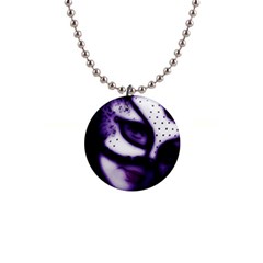 Purple M Button Necklace by dray6389