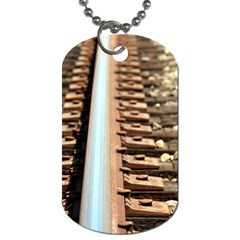 Train Track Dog Tag (two Sided)  by hlehnerer