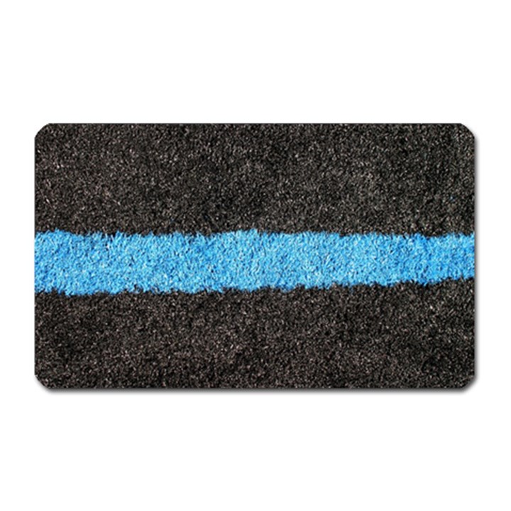 Black Blue Lawn Magnet (Rectangular)