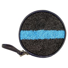 Black Blue Lawn Cd Wallet by hlehnerer