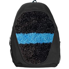 Black Blue Lawn Backpack Bag by hlehnerer