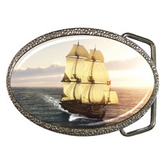 French Warship Belt Buckle (oval) by gatterwe