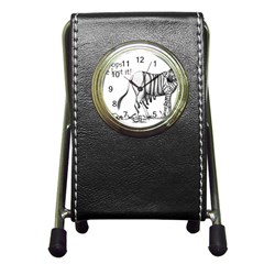 Lost Stationery Holder Clock by cutepetshop