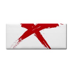 Red X Hand Towel by magann