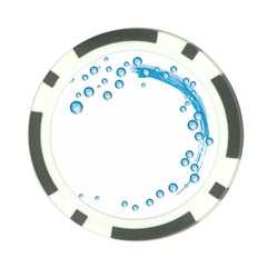 Water Swirl Poker Chip by magann