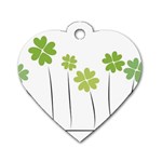 clover Dog Tag Heart (Two Sided) Back