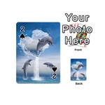 The Heart Of The Dolphins Playing Cards 54 Designs (Mini) Front - Spade2