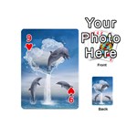 The Heart Of The Dolphins Playing Cards 54 Designs (Mini) Front - Heart9