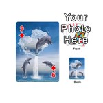 The Heart Of The Dolphins Playing Cards 54 Designs (Mini) Front - Diamond9