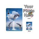 The Heart Of The Dolphins Playing Cards 54 Designs (Mini) Front - Club2