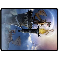 Dragon Land 2 Fleece Blanket (extra Large) by gatterwe