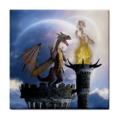 Dragon Land 2 Ceramic Tile by gatterwe