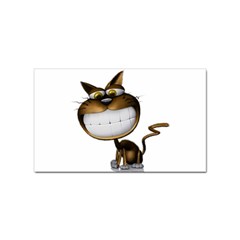 Funny Cat Sticker (rectangle) by cutepetshop