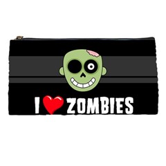 I Love Zombies Pencil Case by darksite