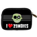 I Love Zombies Digital Camera Leather Case Back