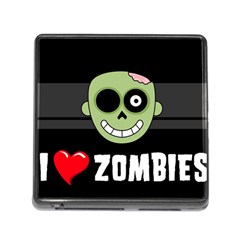 I Love Zombies Memory Card Reader With Storage (square) by darksite