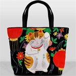 Maneki Neko Bucket Bag Front