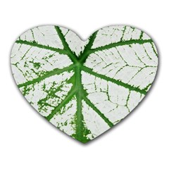 Leaf Patterns Mouse Pad (heart) by natureinmalaysia