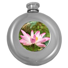 A Pink Lotus Hip Flask (round) by natureinmalaysia