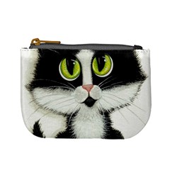 Tuxedo Cat By Bihrle Coin Change Purse by AmyLynBihrle