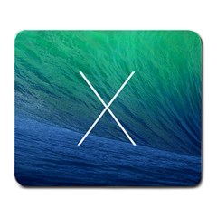 X Marks The Wave Large Mouse Pad (rectangle) by Contest1696586