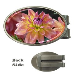 Dahlia Garden  Money Clip (oval) by ADIStyle