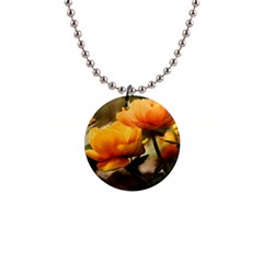 Flowers Butterfly Button Necklace by ADIStyle