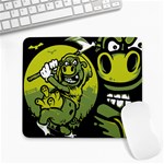 Cow by Night Large Mouse Pad (Rectangle) Front