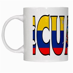 Ecuador White Coffee Mug by worldbanners