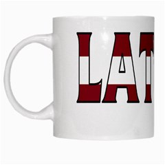 Latvia White Coffee Mug by worldbanners