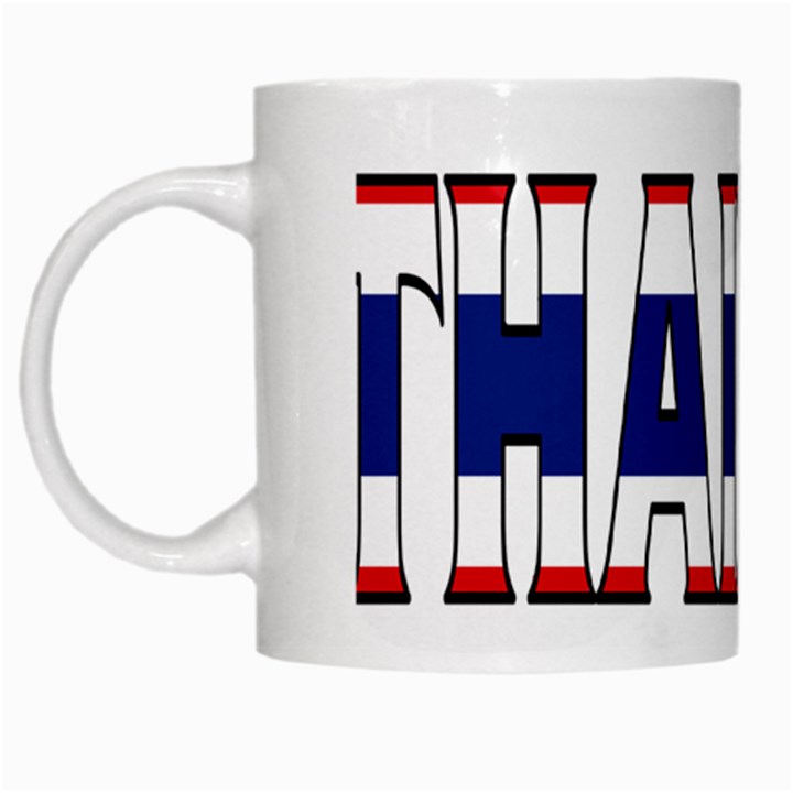 Thailand White Coffee Mug