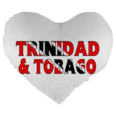 Trinidad 19  Premium Heart Shape Cushion by worldbanners