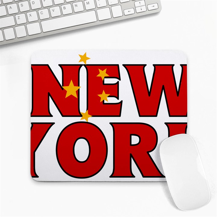 New York China Large Mouse Pad (Rectangle)