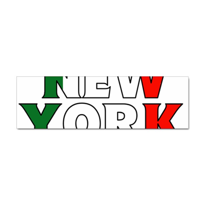 New York Italy Bumper Sticker 10 Pack