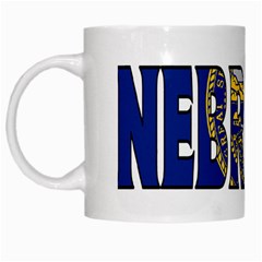 Nebraska White Coffee Mug by worldbanners