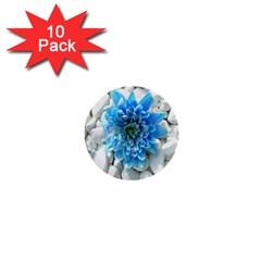 Blue 1  Mini Button (10 Pack) by Contest1650520