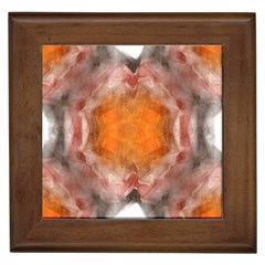 Seamless Background Fractal Framed Ceramic Tile by hlehnerer